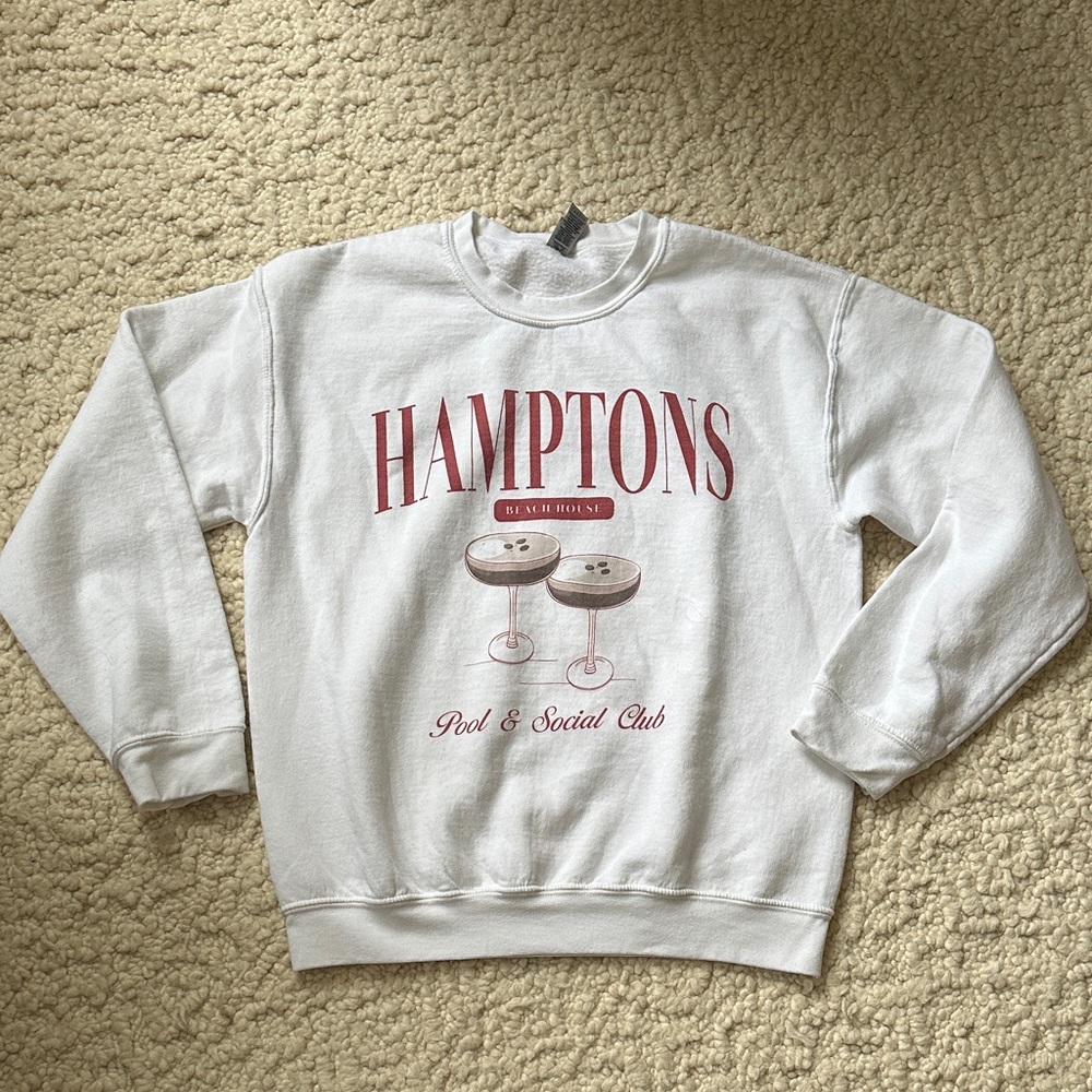 Hamptons Beach House Social Club Crewneck Sweatshirt